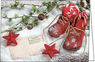 Weihnachtskarte "Post vom St. Nikolaus"