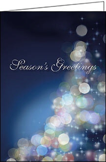 Weihnachtskarten "Lichterglanz Season's Greetings"
