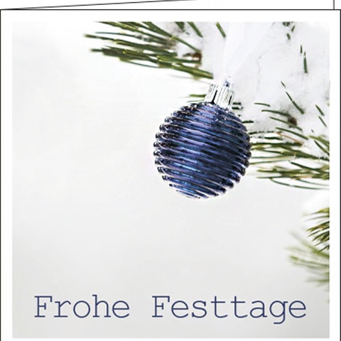 Weihnachtskarten "Frohe Festtage"