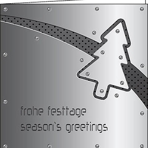 Weihnachtskarten "Lochblech Tannenbaum"