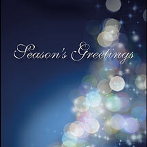 Weihnachtskarten "Lichterglanz Season's Greetings"