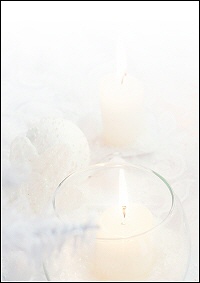 Weihnachtsbriefpapier "candle feeling"