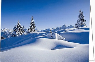 Weihnachtskarten "Mountain Snowfeelings"