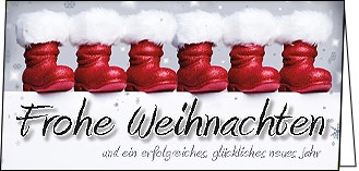Weihnachtskarte "Die wahren Nikolaus-Schuhe"