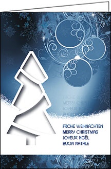 Weihnachtskarten "Weihnachtsbaum Silent Nigtht"